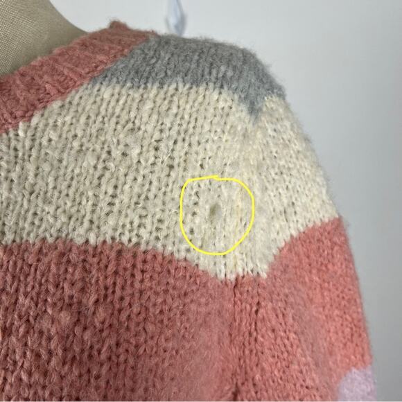 Aritzia Sunday Best Color Block Stripe Sweater - Picture 4 of 8